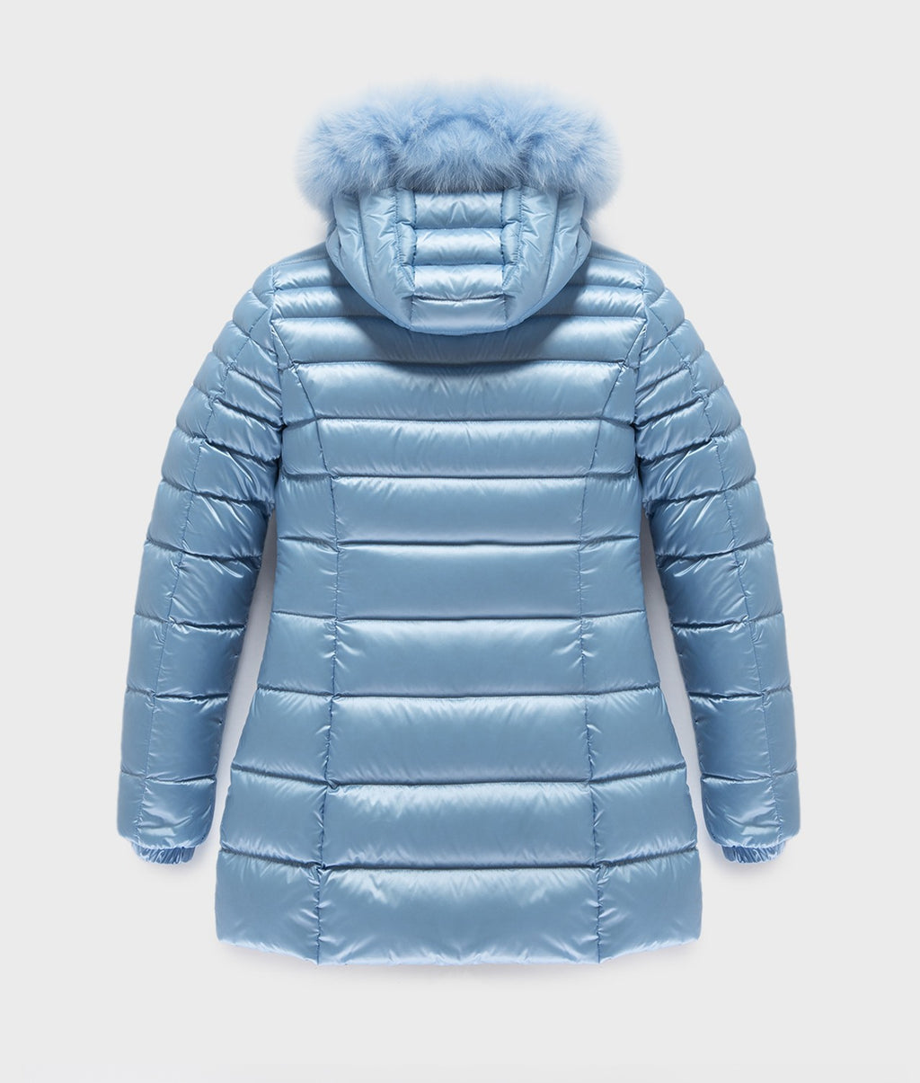 Refrigiwear - LONG MEAD FUR JACKET dusty blue