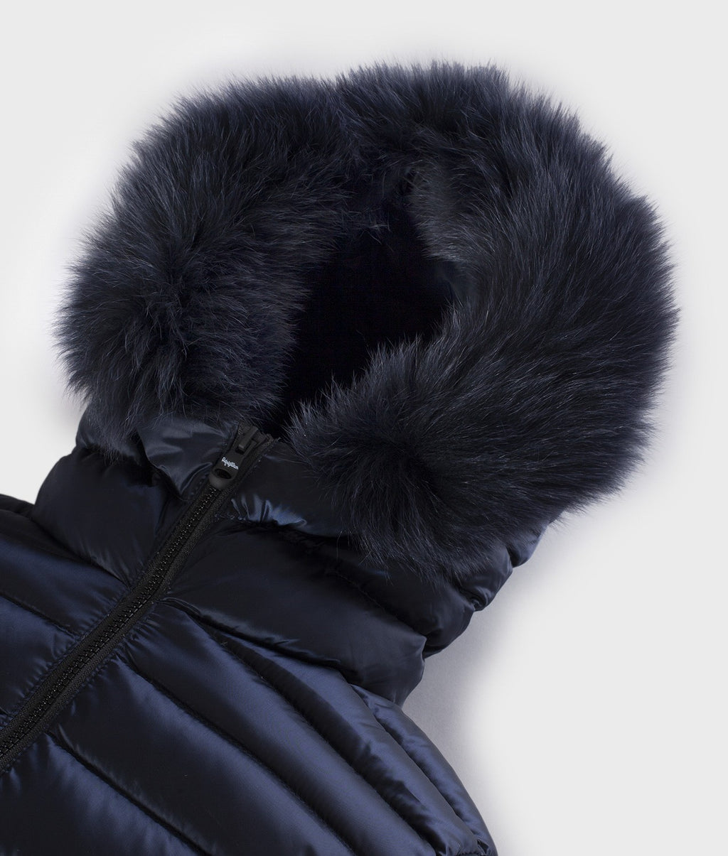 Refrigiwear - LONG MEAD FUR JACKET dark blue