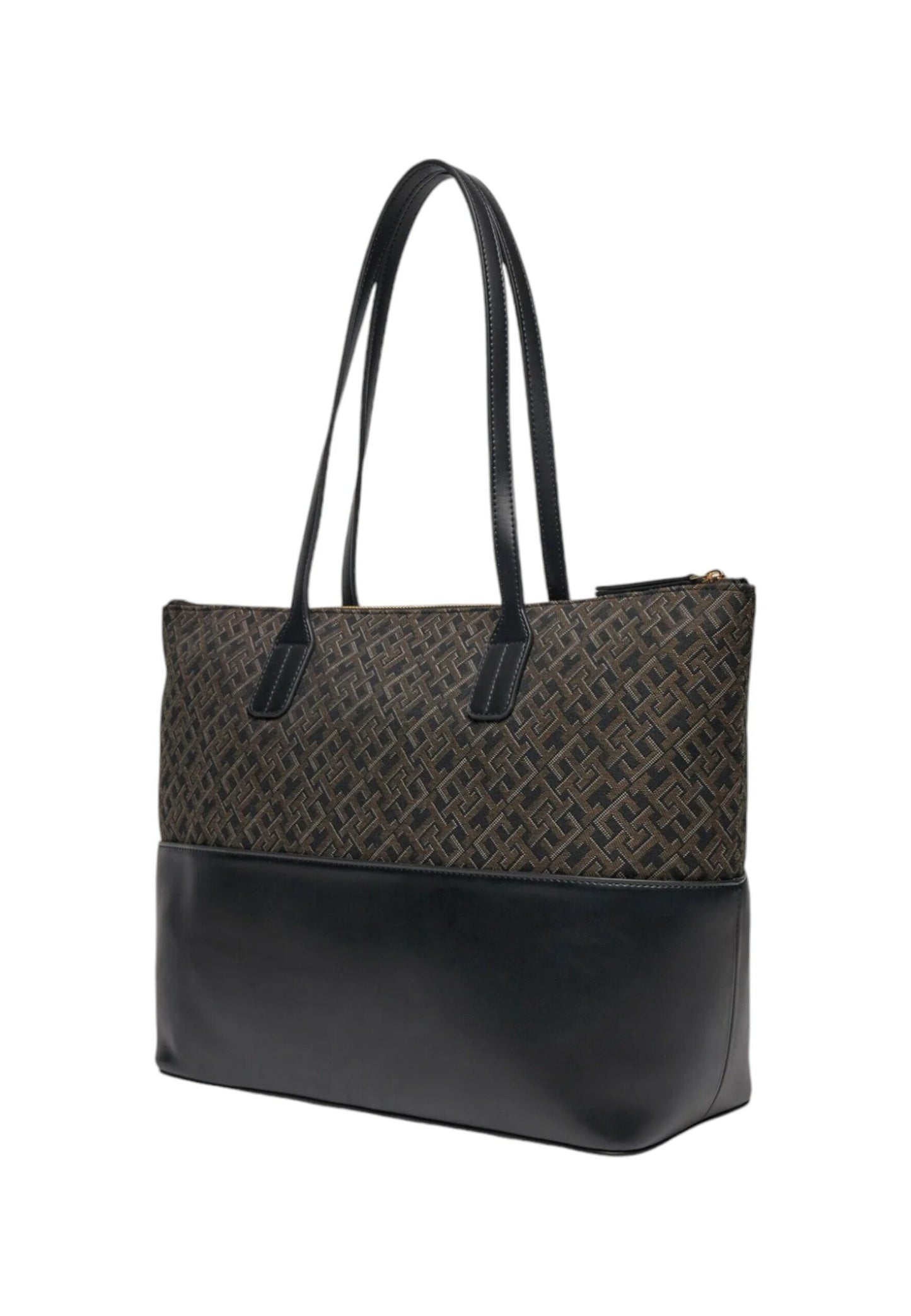 Borsa Tommy Hilfiger th jacquard tote Nero