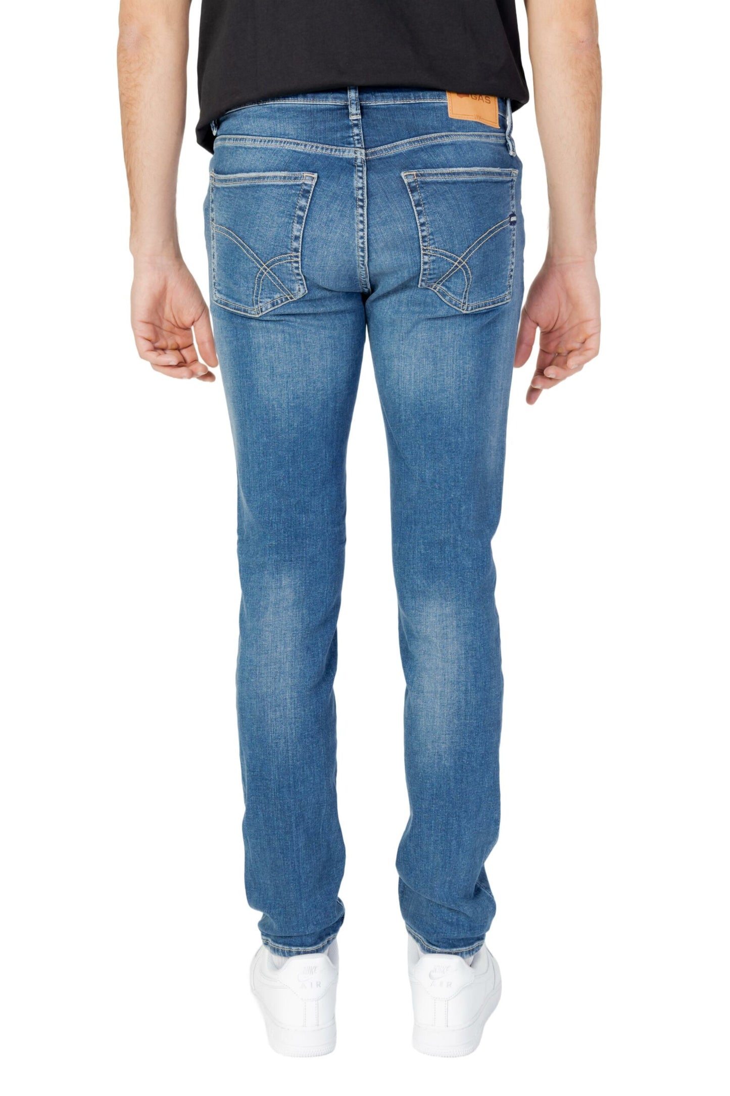 Jeans skinny GAS sax zip rev Denim