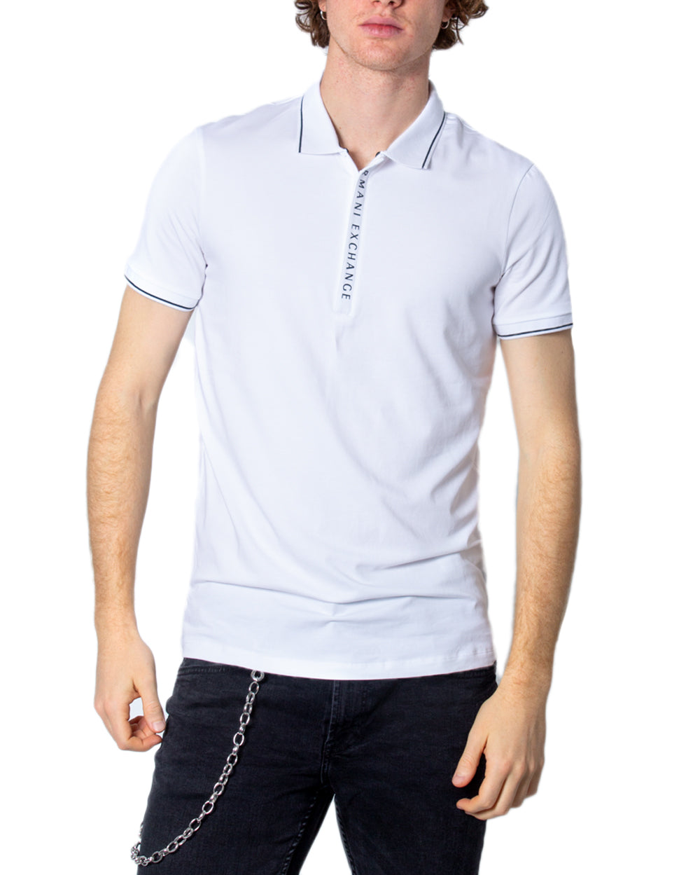 Polo manica corta Armani Exchange 40667-Bianco