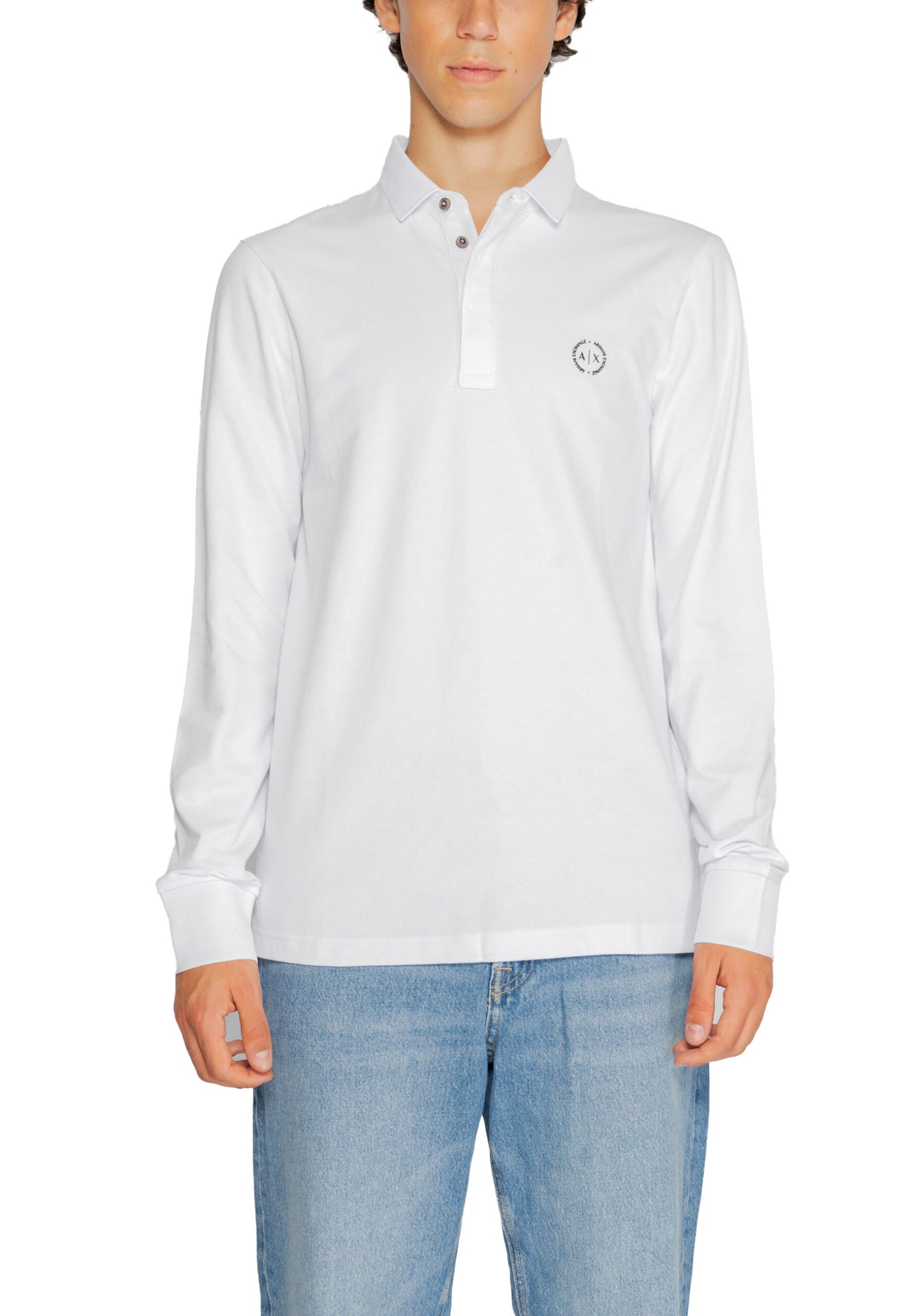 Polo manica lunga Armani Exchange 21607-Bianco