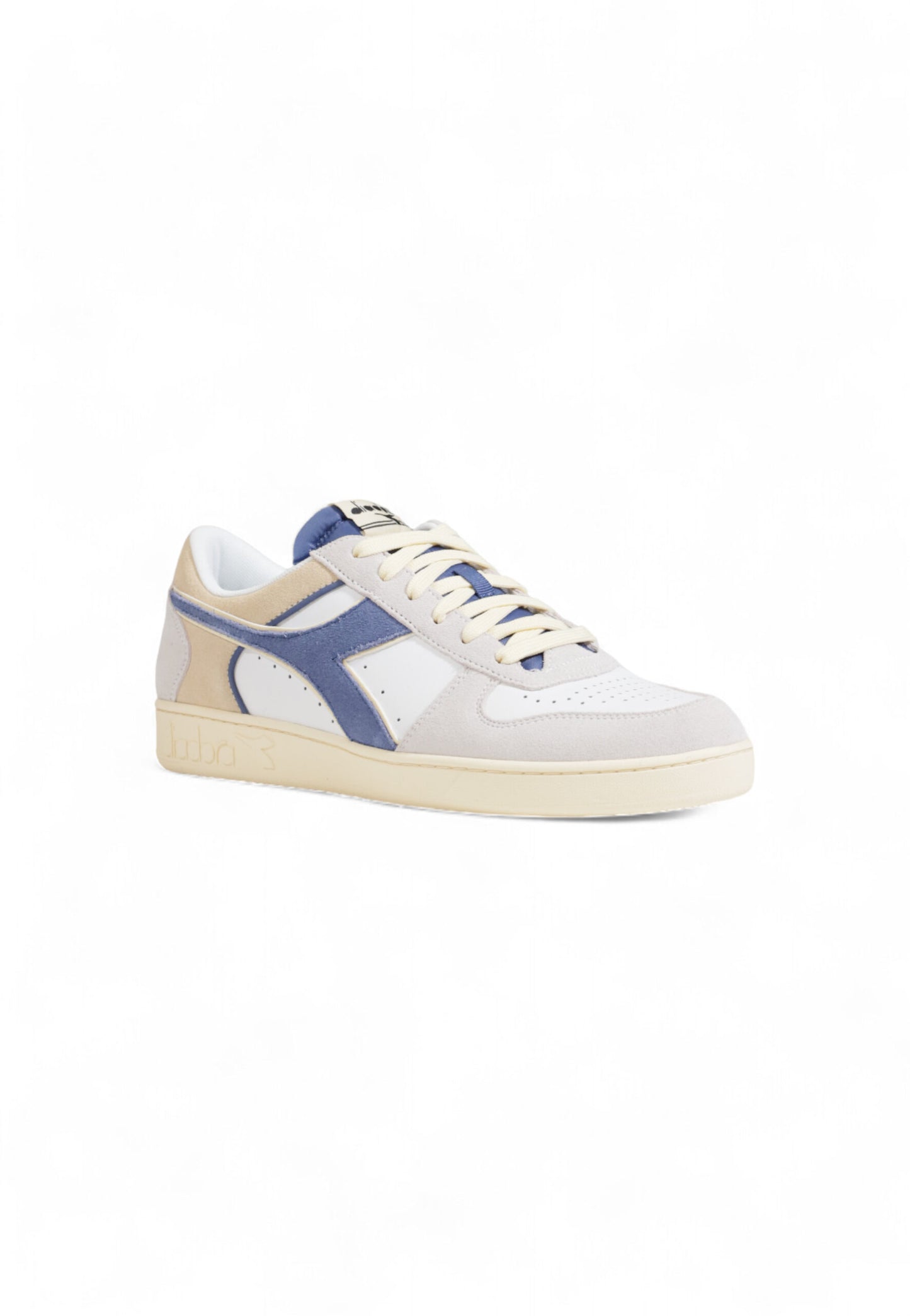 Sneakers Diadora magic basket low suede leather Bianco