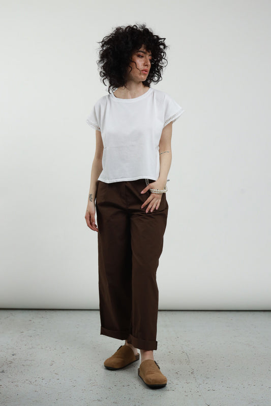 0632 Pantaloni Dritti con Catena