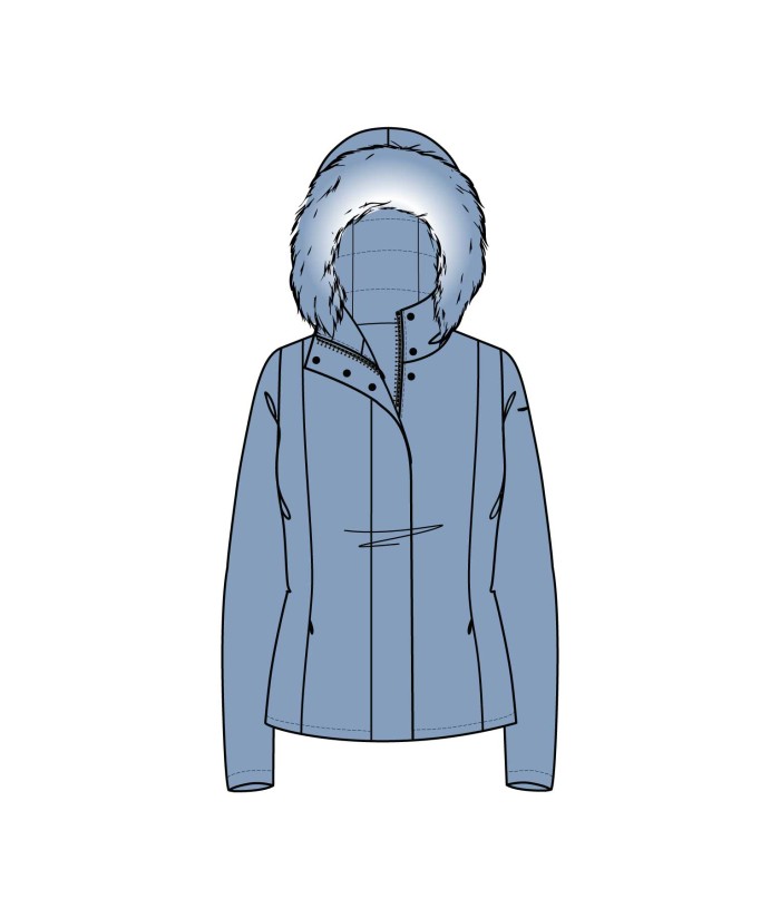 SHORT LADY TECH FUR JACKET · foto B2B