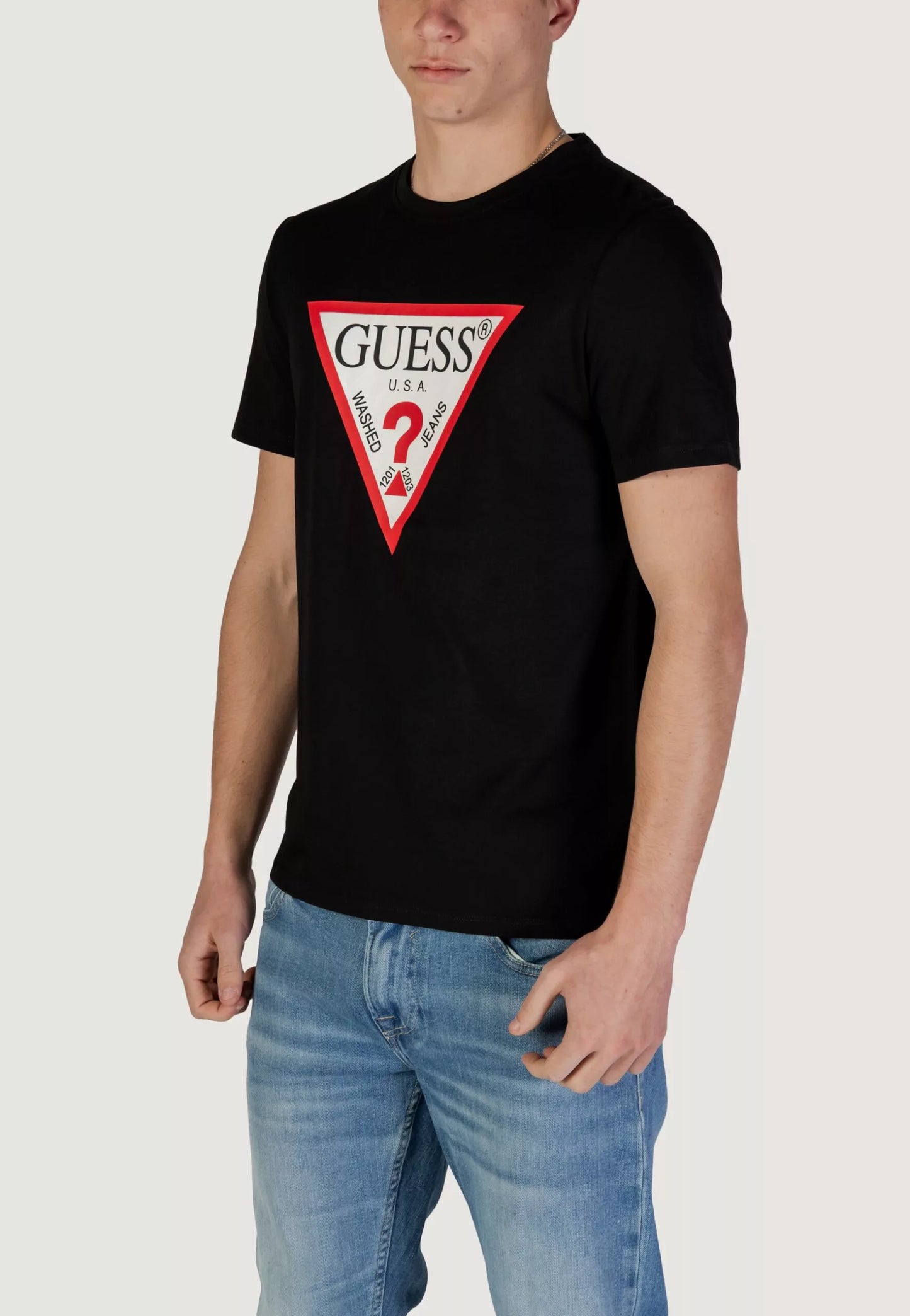 T-shirt Guess CN SS ORIGINAL LOGO 157756-Nero