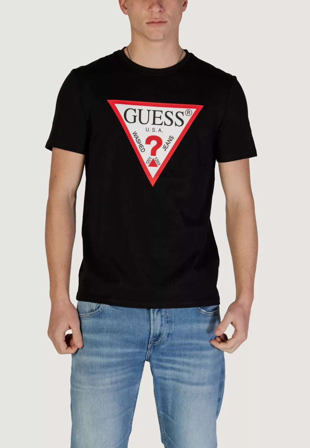 T-shirt Guess CN SS ORIGINAL LOGO 157756-Nero