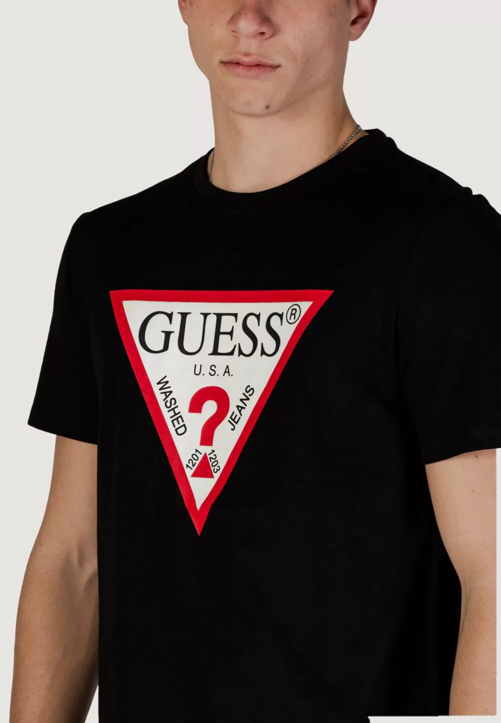T-shirt Guess CN SS ORIGINAL LOGO 157756-Nero