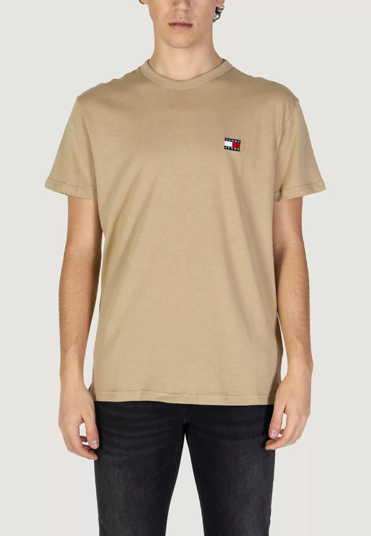 T-shirt Tommy Hilfiger TJM REG BADGE TEE 157352-Beige scuro